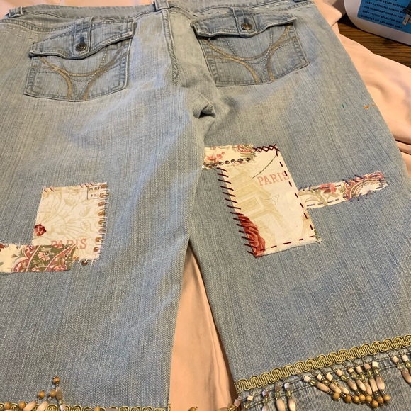 Hand stitched jean shorts - Picture 5 of 5